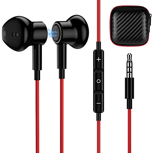 TITACUTE 3.5mm In-Ear Earbuds with Mic for Samsung and OPPO