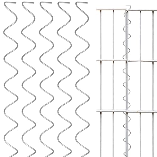 Yaocom 5 Pcs 40'' Wire Panel Hinge, 9 Gauge Stainless Steel Connector