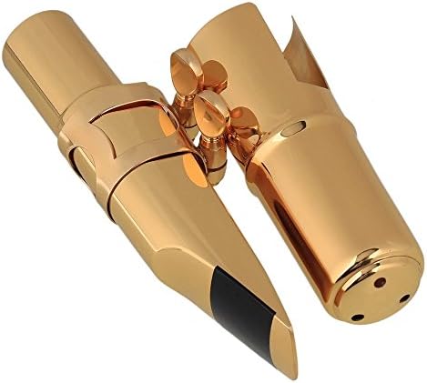 Tenor Saxophone Sax Mouthpiece Cap Ligature Gold plate 6# Good Sound