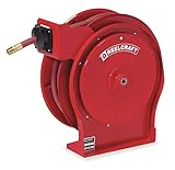 Reelcraft 5650 OLP Premium Duty Spring Retractable Hose Reel, 3/8' x 50', 300 Psi, Air/Water Hose Included