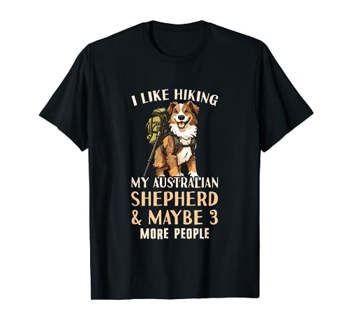 Australian Shepherd Dad Outfit & Australian Shepherd Hiking T-Shirt