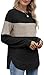 OFEEFAN Sweaters for Women Trendy 2025 Womens Tops Long Sleeve Shirts Plus Size Women's Clothing Fall Outfits Fashion Clothing 2Xl Black Beige