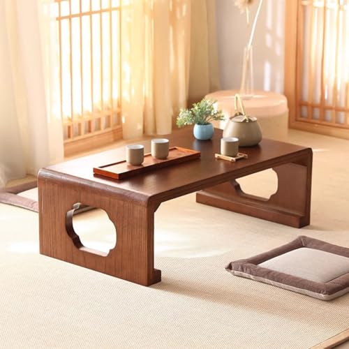 Table basse de méditation marron pour s'installer confortablement au sol - 6
