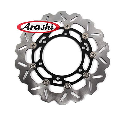 Arashi Front Rear Brake Disc Rotors for KAWASAKI Ninja 250R EX250J 2008-2012 Motorcycle Replacement Accessories 250 R Black 2009 2010 2011