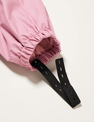 Playshoes Matschhose Regenlatzhose Fleece-Futter Unisex Kinder Wind- und wasserdichte Regenhose Regenbekleidung, rosa Pastell, 104