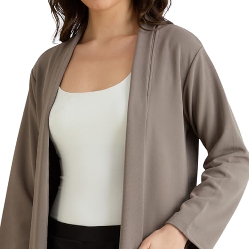 Image of Smarty Pants women's cotton open front trench jacket.