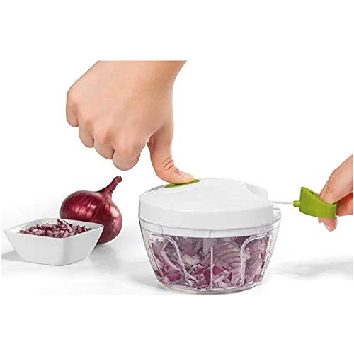 Mini Processador Triturador De Alimentos Manual Para Alho