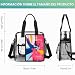 Imagen de Zyiphor Bolso Transparente Mujer Trabajo PVC Bolso Transparente Bolsa a Tracolla Transparent Bolso Bandolera Transparent Impermeable para Estadios