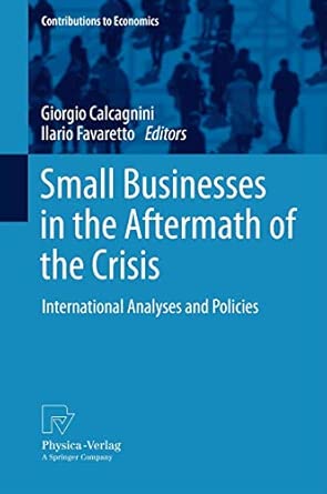 Small Businesses in the Aftermath of the Crisis: International Analyses and Policies 2012th Edition book cover