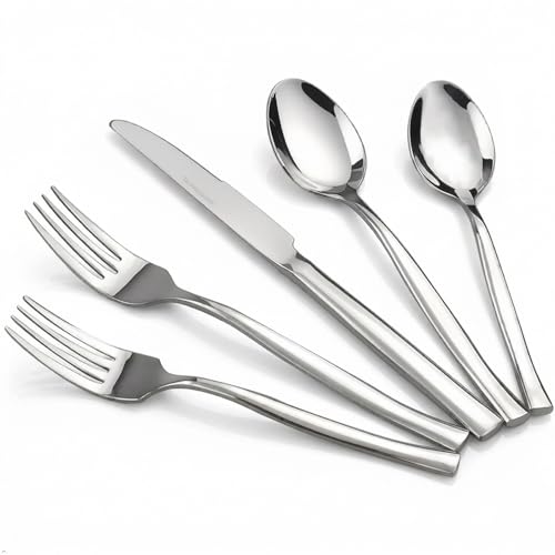 Idomy 40-Piece Stainless Steel Flatware Set, Service for 8 by Idomy - Used condition - US$36.24