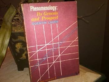 Paperback Phenomenology Its Genesis and Prospect Book