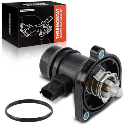Frankberg Thermostat Kühlmittel mit Dichtung mit Gehäuse Kompatibel mit Cruze J300 1.4L 2013-2016 Astra J P10 1.4L 2009-2015 Corsa D S07 1.2L 1.4L 2006-2014 Replace# 55593033