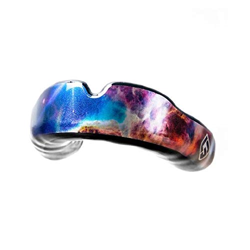 Image of GuardLab APEX Boil & Bite Mouthguard by 3D Protection | Athletic Safety | High-Tech & Customizable | Cosmos Design (Spectrum, Medium)