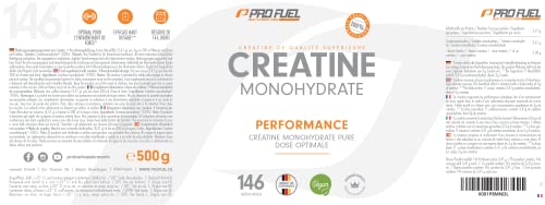 Créatine Monohydrate Poudre 500g créatine monohydrate pure de qualité micronisée - haut dosage efficace, optimal pour l‘entraînement de force, 100% végétalien, réserve pour 146 jours – Image 7