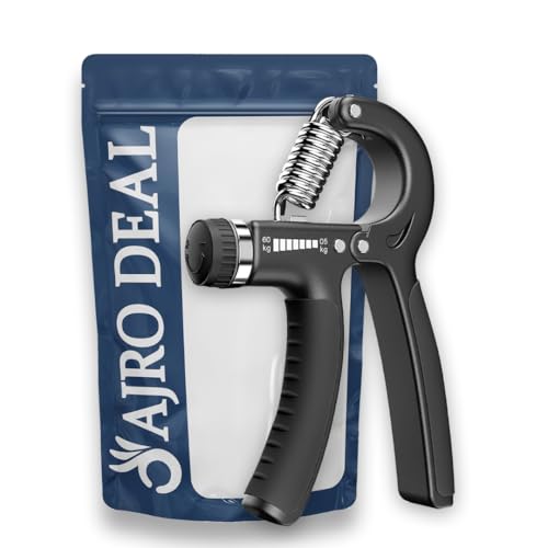 Image of Adjustable Hand Grip Strengthener 5-60KG Power Gripper for Men & Women | Forearm, Finger & Hand Exercise Tool for Home & Gym Workouts
