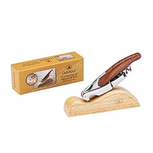 Laguiole Sommelier Doppelhebel Hebelkorkenzieher mit Holzgriff