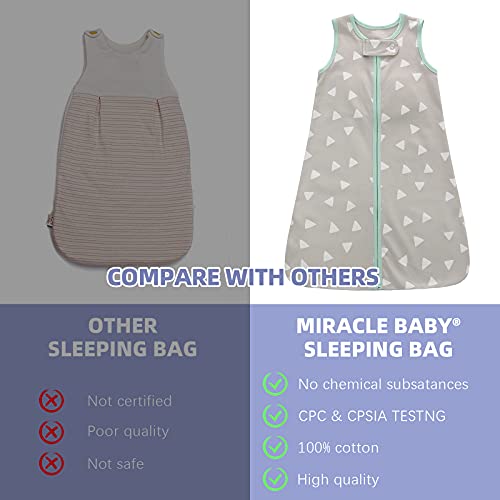 Baby Sleeping Bag 0.5 Tog, 100% Cotton Baby Wearable Blanket, Sleeveless Sleeping Sack For Infant Toddler Kids 0-18Months #TOP4