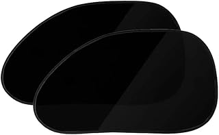 Baity Car Side Window Sunshade, Window Oval Cling Sunshade Breathable Cover Protection, Sun Glare Heat & UV Rays Shading Shield Protection for Child Baby Pets Passenger Sunshade (Black)