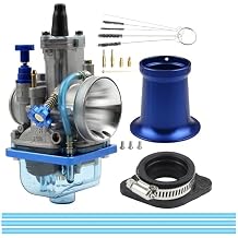 PWK 28mm Carburetor,Mortorcycle Universal Racing Carburetor Intake Pipe Kit For 75cc-125cc 2T 4T Engine Scooter Motocross ATV Quad Pit Bike