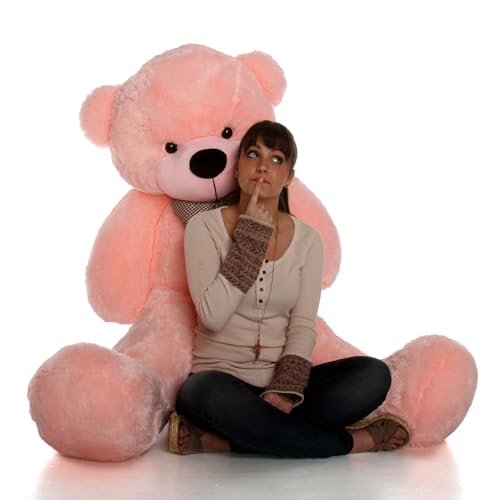 Image of 5 Feet Soft Toy - Big Pink Teddy, Birthday Gift for Wife /Girlfriend /Husband (5 Feet, Pink)