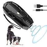 QueenMew Anti Barking Device for Dogs, Handheld Ultrasonic Dog Barking Device with 2 Modes, Rechargeable Anti Barking Device for All Breeds, Waterproof Dogs Training Tool for Indoor Outdoor Use