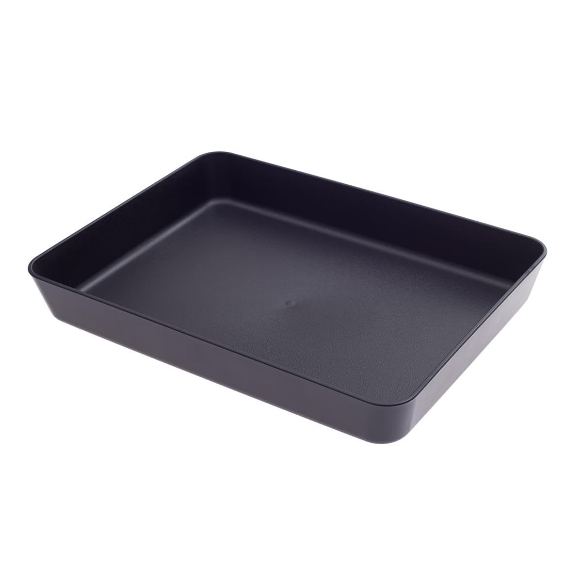 Steakschale 280 x 210 x 40 mm – Schwarze PP-Schale für Fleisch & Steaks – Temperaturbeständig von -40°C bis +99°C – Ideal für Gastronomie, Metzgerei & Catering