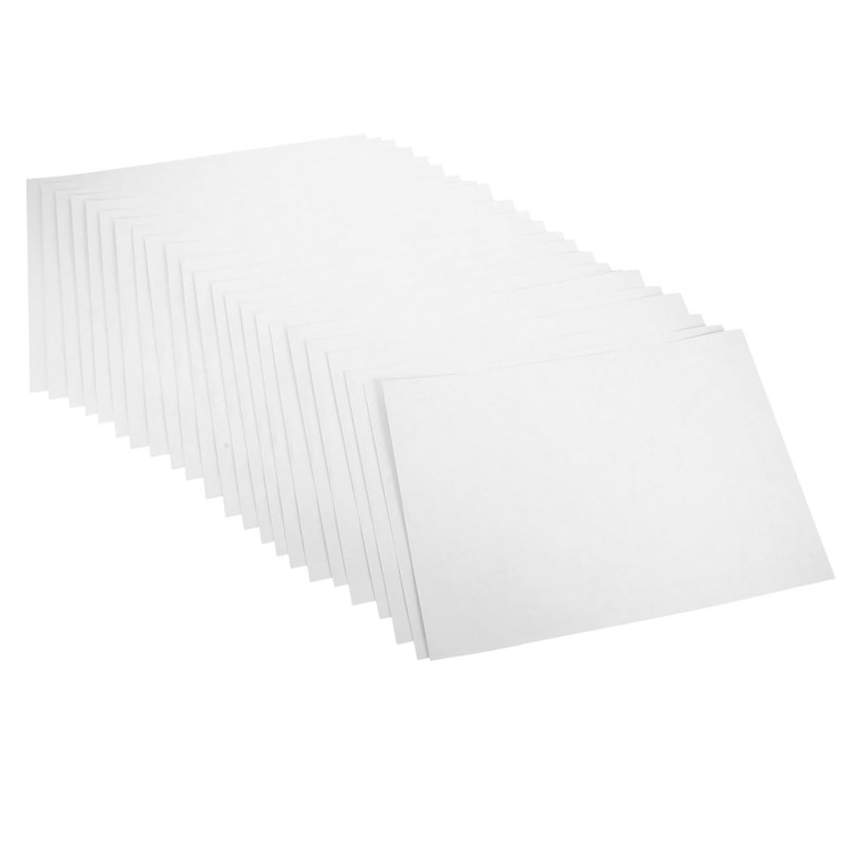 SECFOU 100blätter Aufkleberpapier zum Bedrucken Blanko-aufkleberpapier Selbstklebendes Papier für Drucker Mattes Kopierpapier Großes Blanko-fotopapier Vielseitig Einsetzbar
