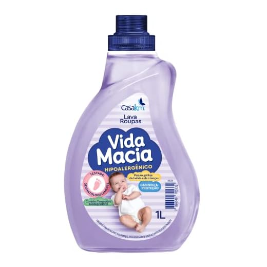 Casa Km Lava Roupas Líquido Vida Macia 1L