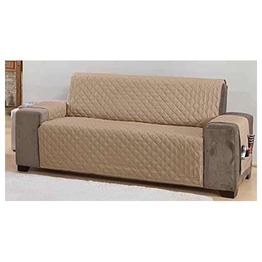 Protetor de Sofá Classic 4 Lugares King Matelado Face Única Cáqui