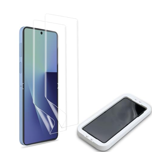 Sotarino Galaxy Z Flip 7 Ή tB (2) KChgt \tȒP TPUf 3D݌v C CAX MNV[ Z Flip 7/SC-55F SCG35 p یtB