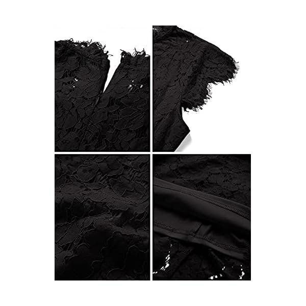 MEROKEETY-Womens-Sleeveless-Lace-Floral-Elegant-Cocktail-Dress-Crew-Neck-Knee-Length-for-Party MEROKEETY Women's Sleeveless Lace Floral Elegant Cocktail Dress Crew Neck Knee Length for Party, Black, Medium