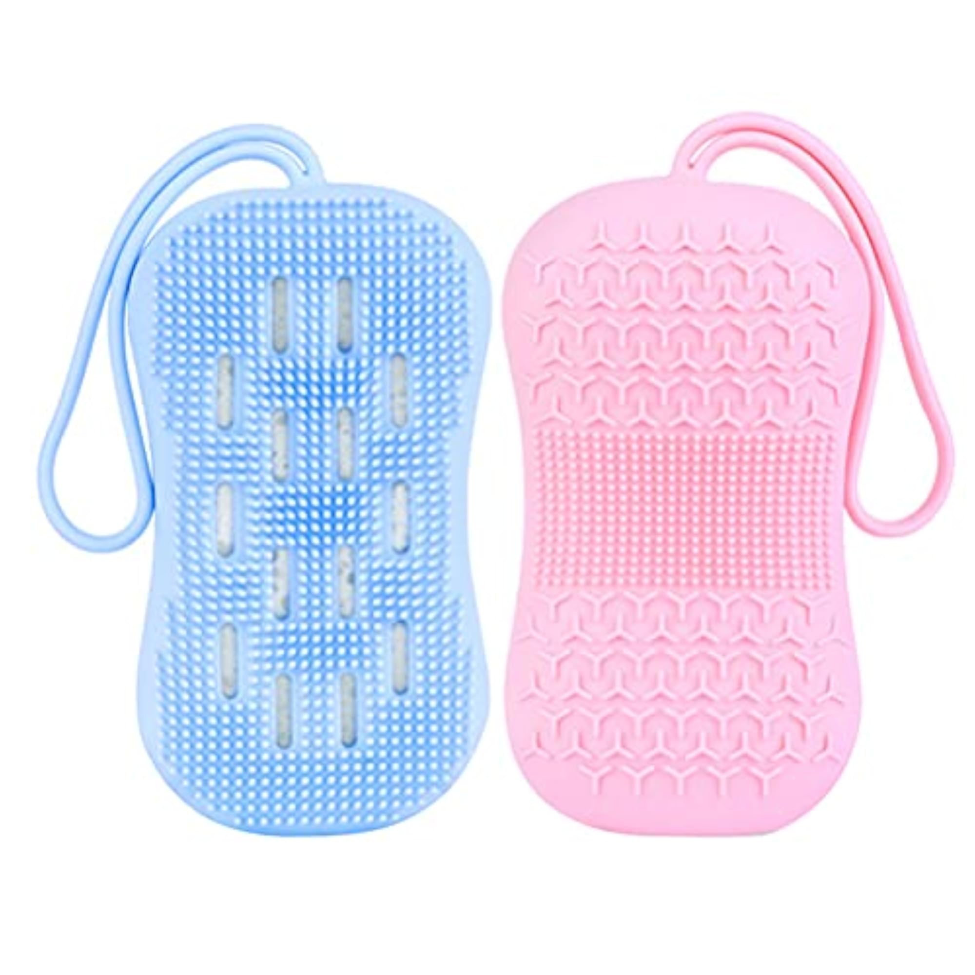2pcs Silicone Bath Brushes Set, Cleaning Accessories