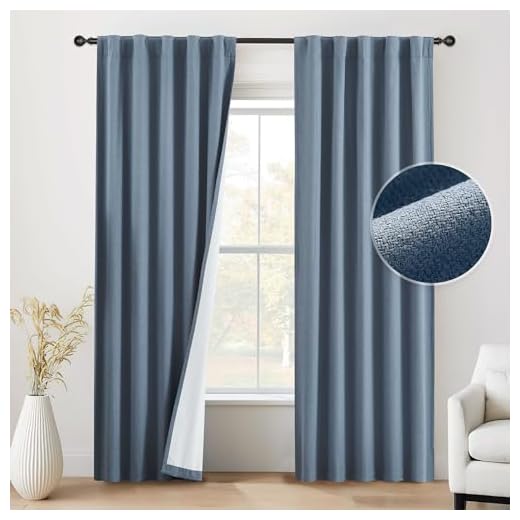 Beauoop Linen 100% Blackout Curtains