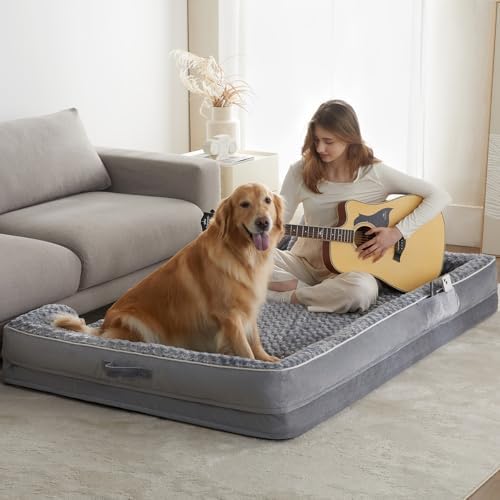 WNPETHOME Human Dog Beds for People Adults, Washable Faux Fur Nap...