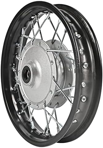 Trkimal Front Wheel Rim Hub for Motocross Off Road Dirt Pit Bike (2.5-10 Front Wheel Rim)