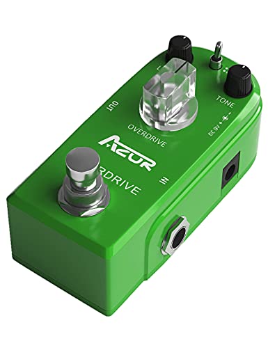 Azor Overdrive Guitar Effect Pedal With 10 Ft Cable Guitar Cable With Dual Mute Plug Ends #TOP2