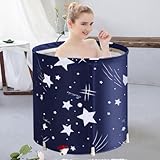 Tragbares faltbares Badewannen-Set,Umweltfreundliche faltbare freistehende Badewanne - Freistehende, nicht aufblasbare -Badewanne für Badezimmer, Dorfwohnung