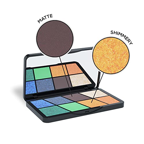 Image of RENEE Eyeshadow Palette, Long Lasting, High Pigmented Multicolor Eye Makeup with Mattes & Shimmers, Party Hour 16gm