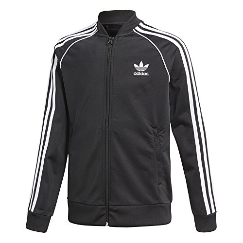 Image of adidas Originals Boys' Big Originals Superstar Tracktop, Black, XL