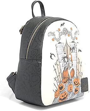 Loungefly The Nightmare Before Christmas Jack & Sally Graveyard Mini Backpack
