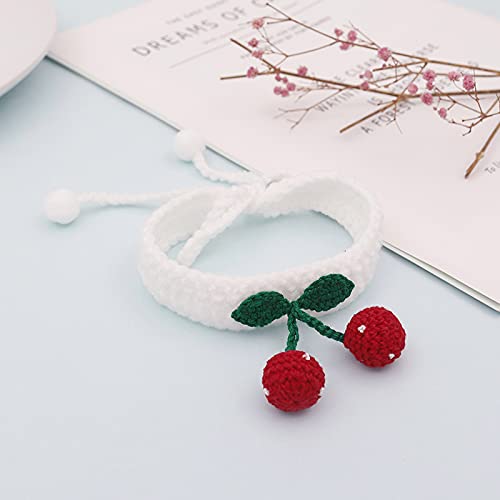 DecentGadget Haustier-Halsband, gestrickt, Kirsch-Halsband Cover