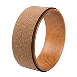 NAMOARLY Yoga Wheel for Backbend Roller Yoga Exerciser Durable Natural Cork Perfect for Spine Stretch