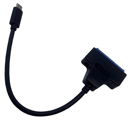 Adaptador SATA a USB-C para disco duro 2.5" HDD/SSD miniatura 5