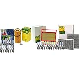 Mann Engine Cabin Air Oil Filters & 24 Denso Platinum TT Spark Plugs Kit For C215 R230 CL600 CL65