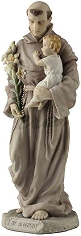 8" Saint Anthony of Padua San Antonio St Statue Figurine Santo Religious