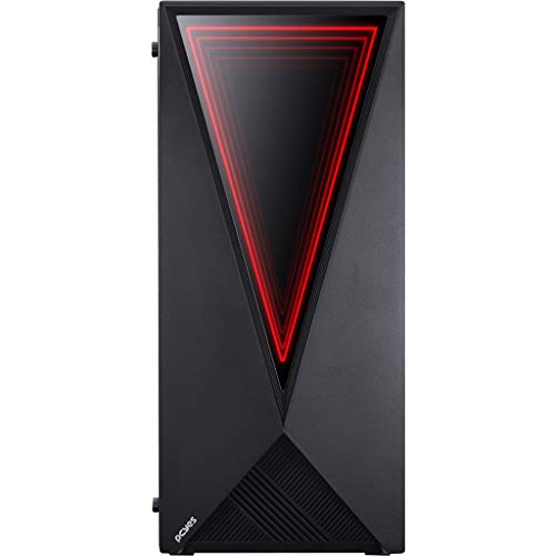 GABINETE MID-TOWER VECTOR PRETO 3 FANS RGB LATERAL EM VIDRO TEMPERADO - VCPTRGB3FV - PCYES