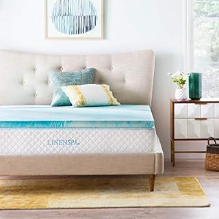 Linenspa 2 Inch Gel Swirl Memory Foam Topper-Full