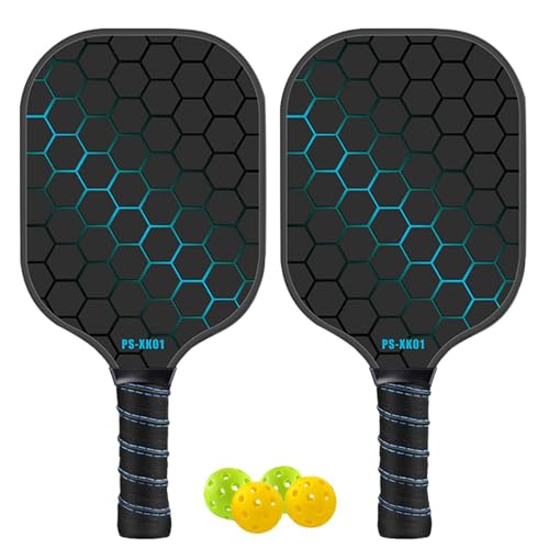 Palettes de pickle ball ergonomiques pour éviter la fatigue du poignet avec 4 boules