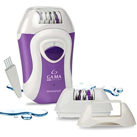 Epilady Skinlady Gama Waterproof Epilator for Women | Cordless Electric Hair Removal Device | Flawless Hair Remover for Women | Bikini Trimmer for Women Pubic Hair | Rechargeable 2-Speed, LED Light Cover