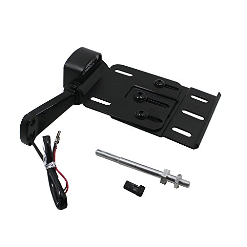 Support de plaque latérale pour Harley Sportster 883 XL noir réglable avec LED